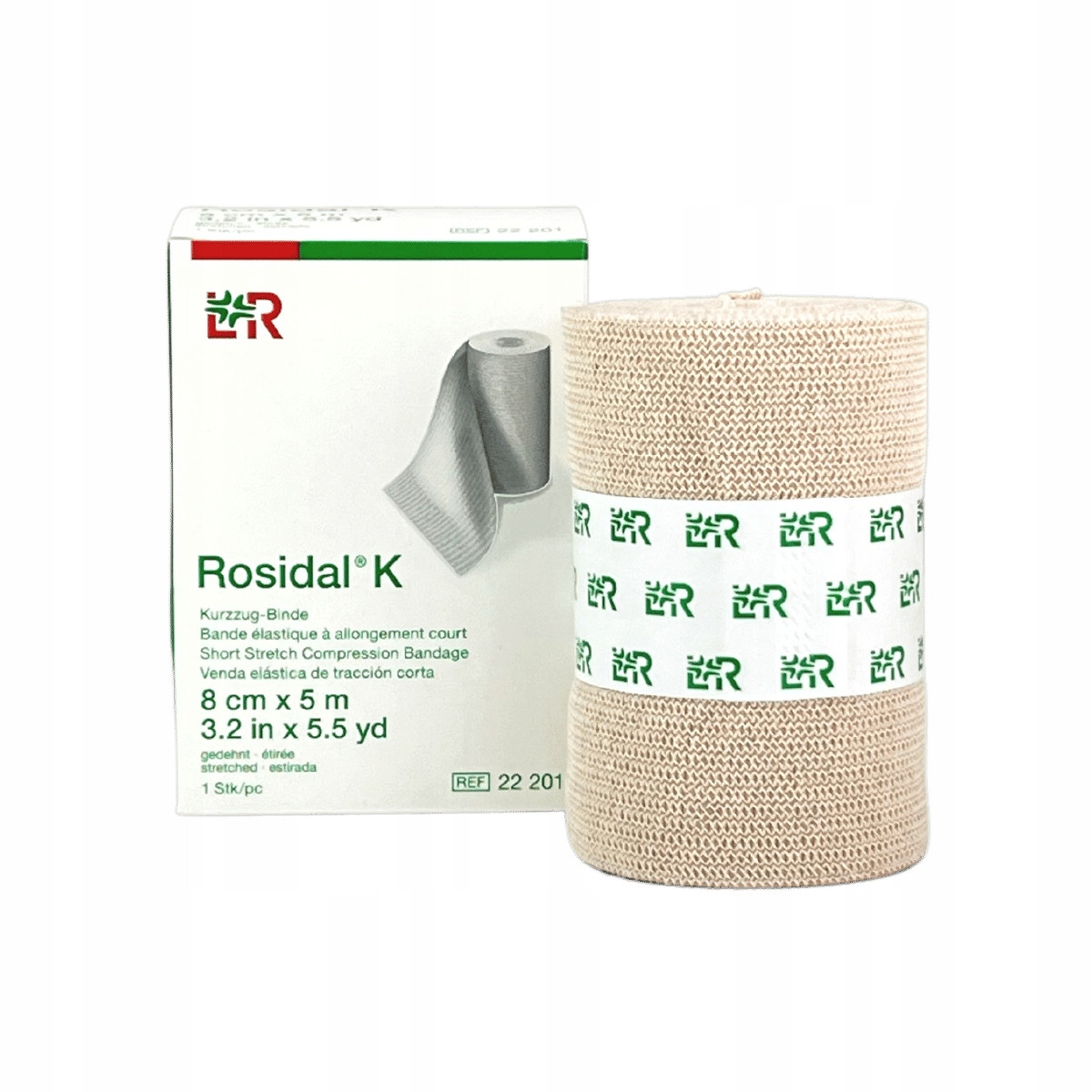 Rosidal K 8см*5м, эластический бинт малой растяжимости, 1 шт. Rosidal K 8см*5м, эластический бинт малой растяжимости, 1 шт.